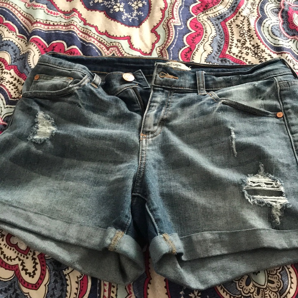 brand refuge jeans shorts from charlotte russe